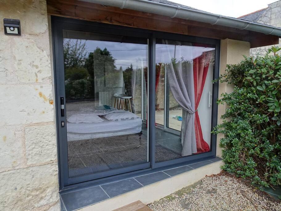 Ferienwohnung Studio Privatif Au Calme Brain-sur-Allonnes Exterior foto